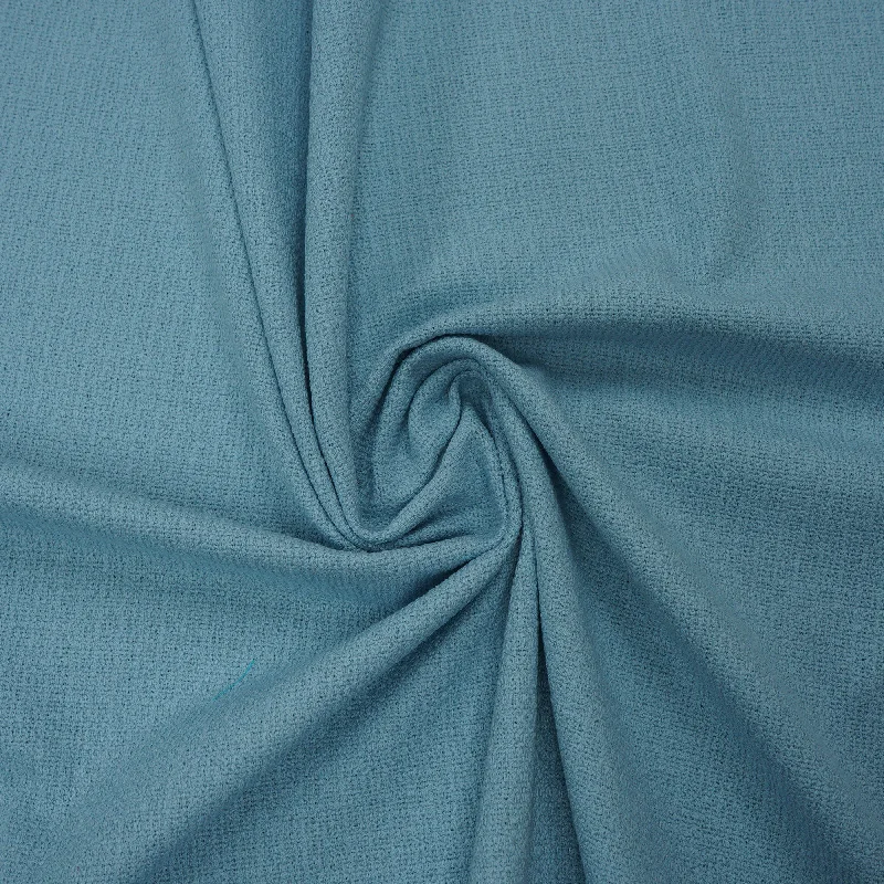 Overstock Blue Abstract Texture Threaded Tweed Boucle