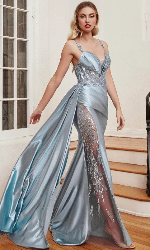 Super Bargain Ladivine CDS417 - Sash Detailed Prom Dress