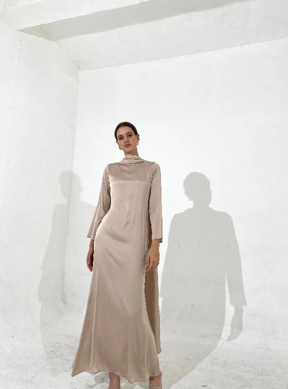 Amazing Deals Lily Dress in Beige | won’t be restocked