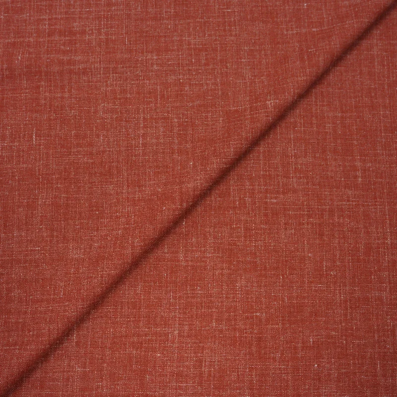 Unbeatable Prices Brick Red Plain Dormeuil Natural Fabric