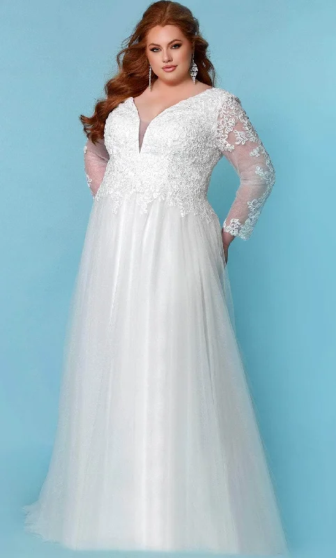 Unmissable Offer Sydney's Closet Bridal SC5271 - Long Sleeve A-line Bridal Dress