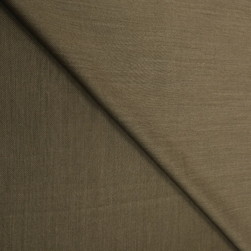 Year-End Sale Dawn Green Harringbone 100% Wool Loro Piana Fabric