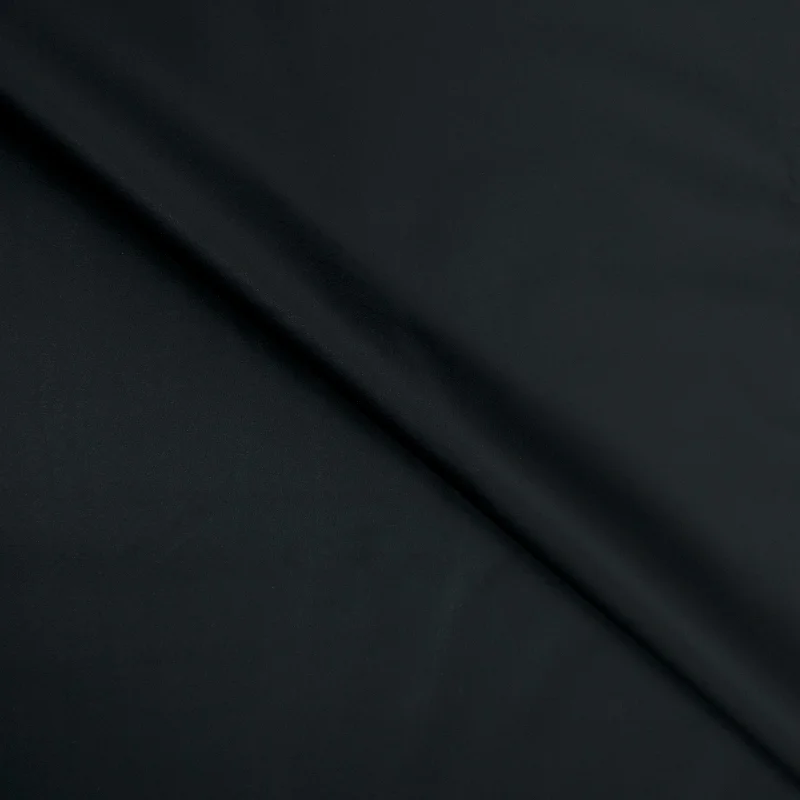 Exclusive Online Offer 3.40YDS Piece Black Plain Merino Wool Loro Piana Fabric