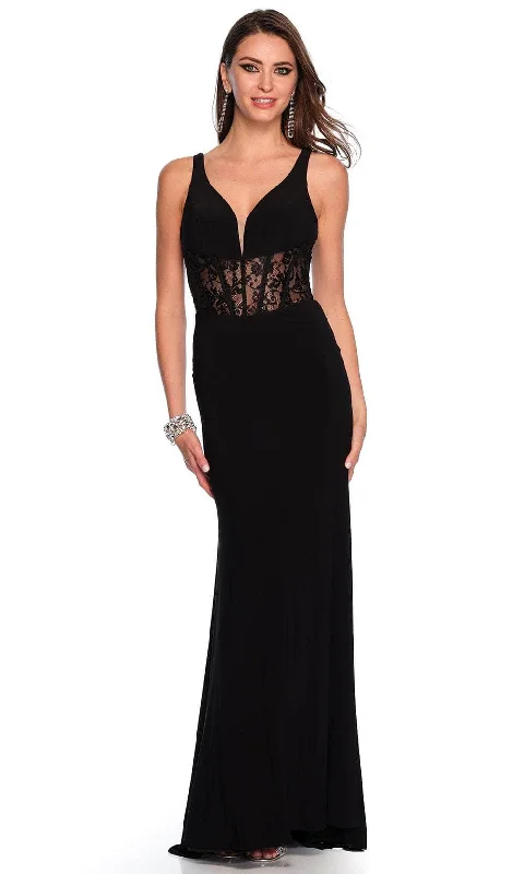 Sale Event Dave & Johnny 11450 - Sleeveless Lace Corset Prom Gown