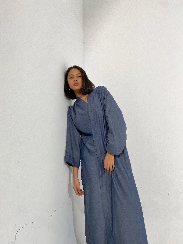 Big Discounts Denim-Like Kimono