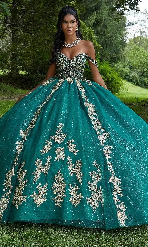 Final Clearance Vizcaya by Mori Lee 89442 - Off-Shoulder Embellished Ballgown
