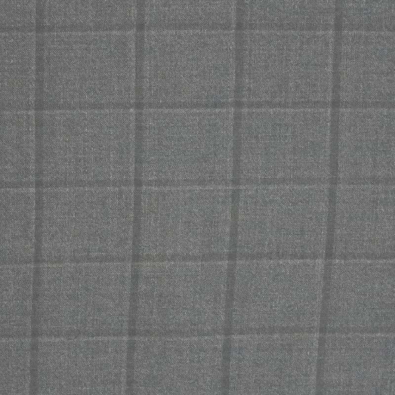 Price Drop Alert Brown Medium Windowpane SCABAL Super 130's Wool Fabric