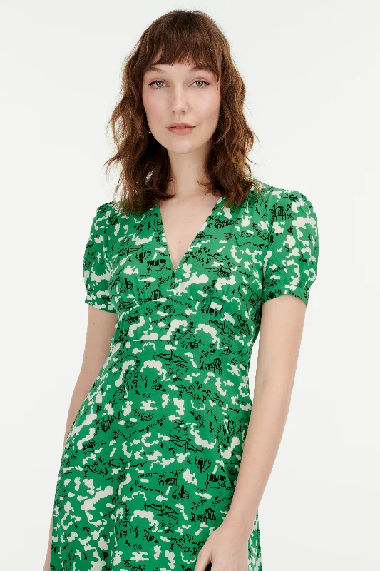 New Arrival Silk Paula Dress