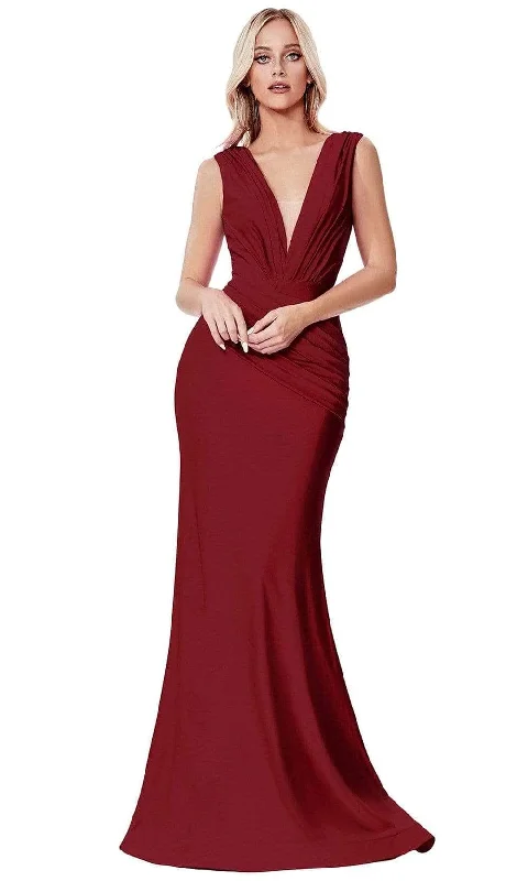 Daily Deals Ladivine CD912 - Sleeveless V Neck Mermaid Long Gown
