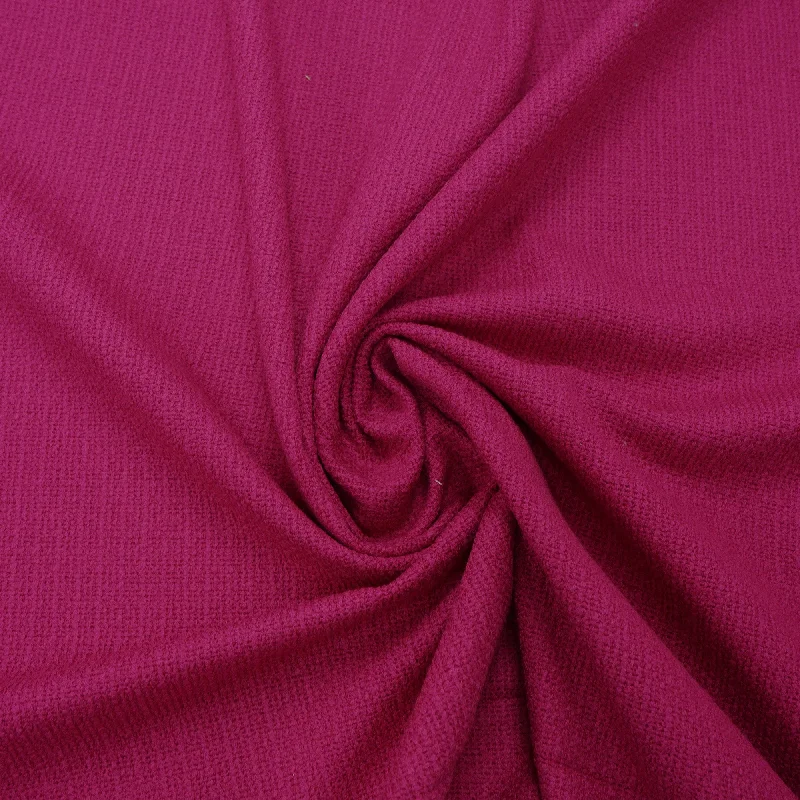 Super Deal Hot Pink Abstract Texture Threaded Tweed Boucle
