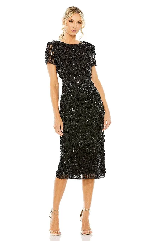 Blowout Deals Mac Duggal 93893 - Pearl Beaded Sheath Evening Dress
