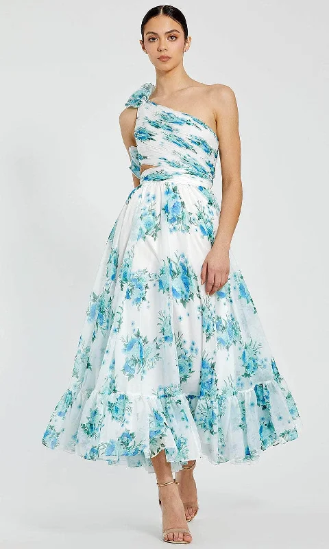 Unbeatable Prices Mac Duggal 68655 - One-Shoulder Floral Printed Long Dress