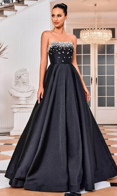 Clearance Event J'Adore Dresses J24009 - Bejeweled Straight-Across Prom Dress