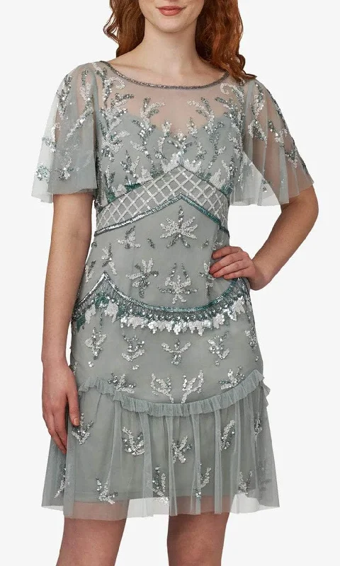 Exclusive Savings Adrianna Papell AP1E209503 - Beaded Mesh Dress