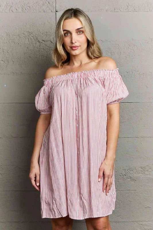 Bonus Savings Ninexis Show Compassion Off The Shoulder Mini Dress