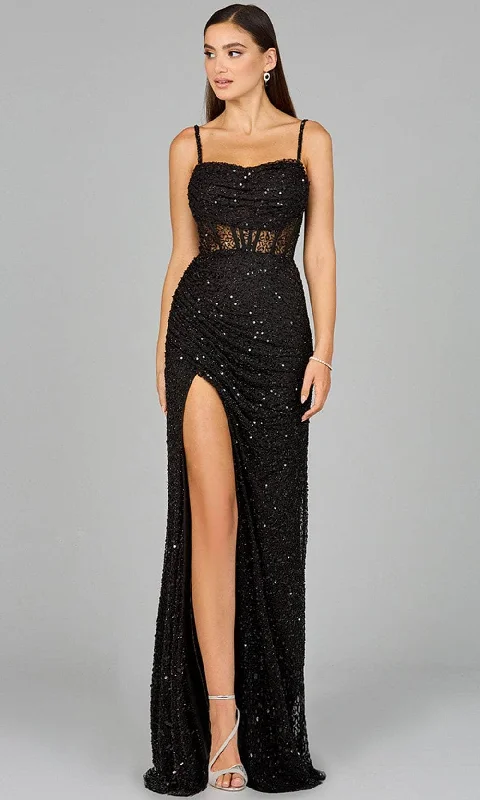 Online Only Lara Dresses 9960 - Beaded Corset Evening Dress