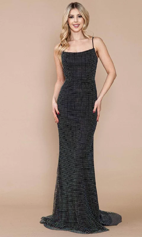 Sale Event Poly USA 9284 - Scoop Rhinestone Mesh Prom Dress