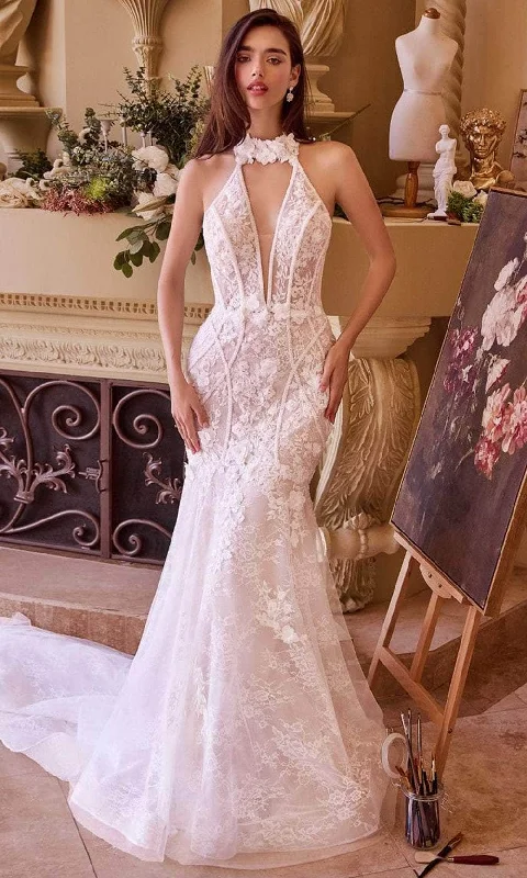 Clearance Sale Andrea and Leo WL019 - Halter Lace Bridal Gown