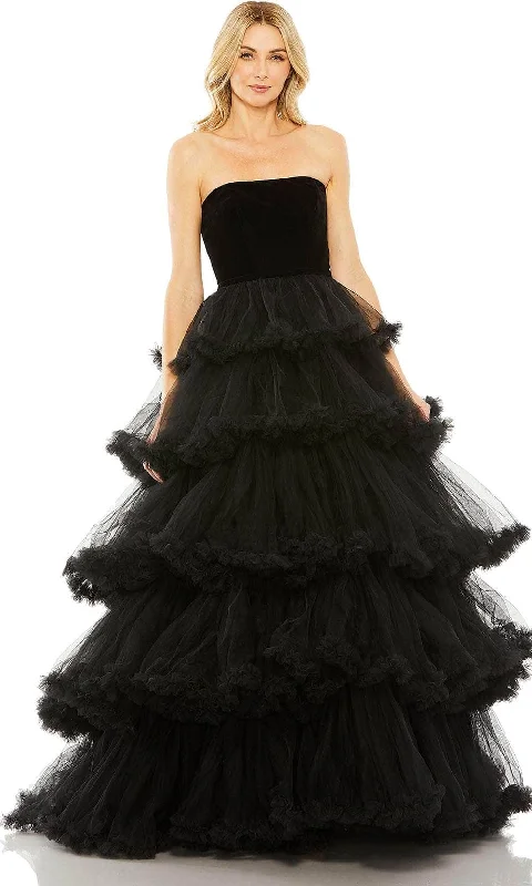 Fantastic Deals Mac Duggal 67408 - Strapless Ruffle Tiered Ballgown