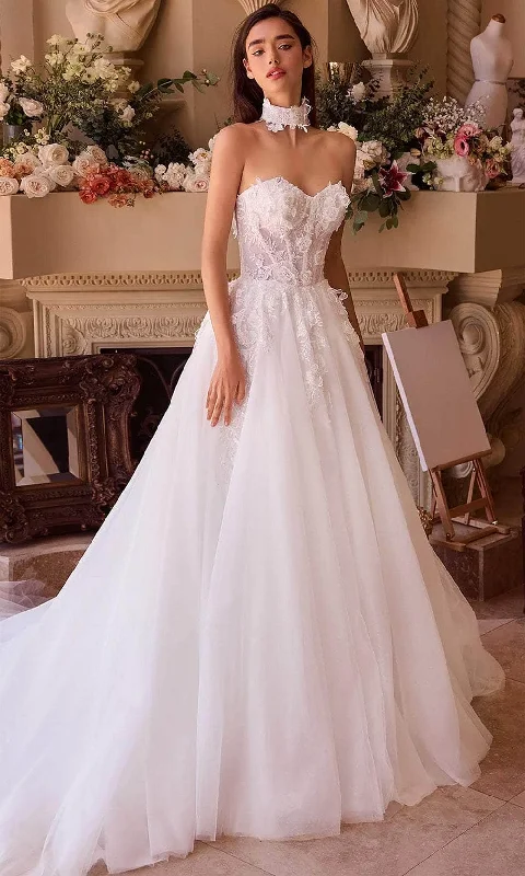 Markdowns Andrea and Leo WL041 - Choker Detail Bridal Gown