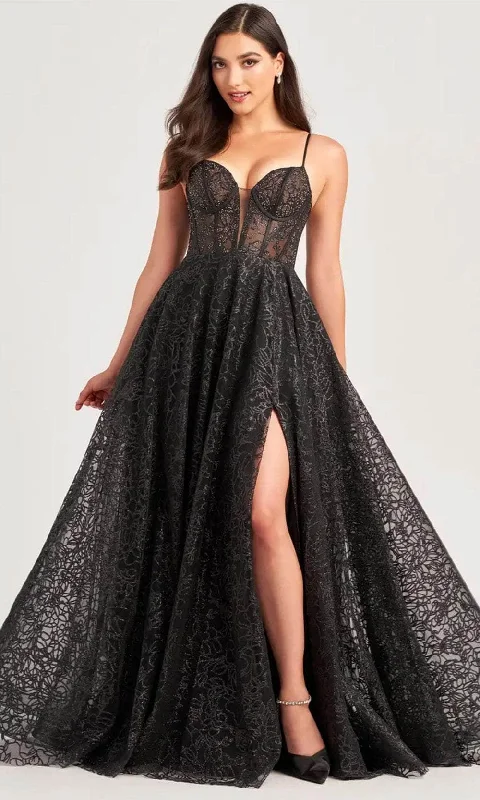 Stock Clearance Ellie Wilde EW35216 - Sheer Corset Sleeveless Prom Gown
