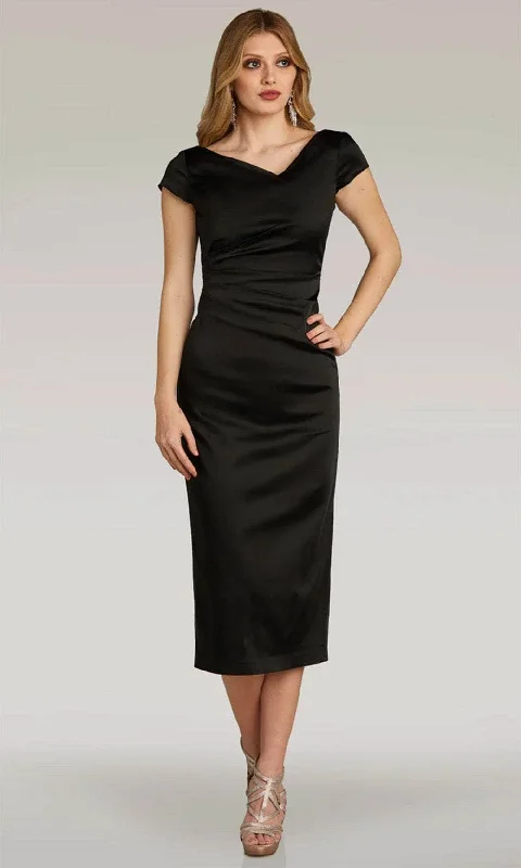 Limited Time Offer Gia Franco 12282 - Tea Length Fitted Dress