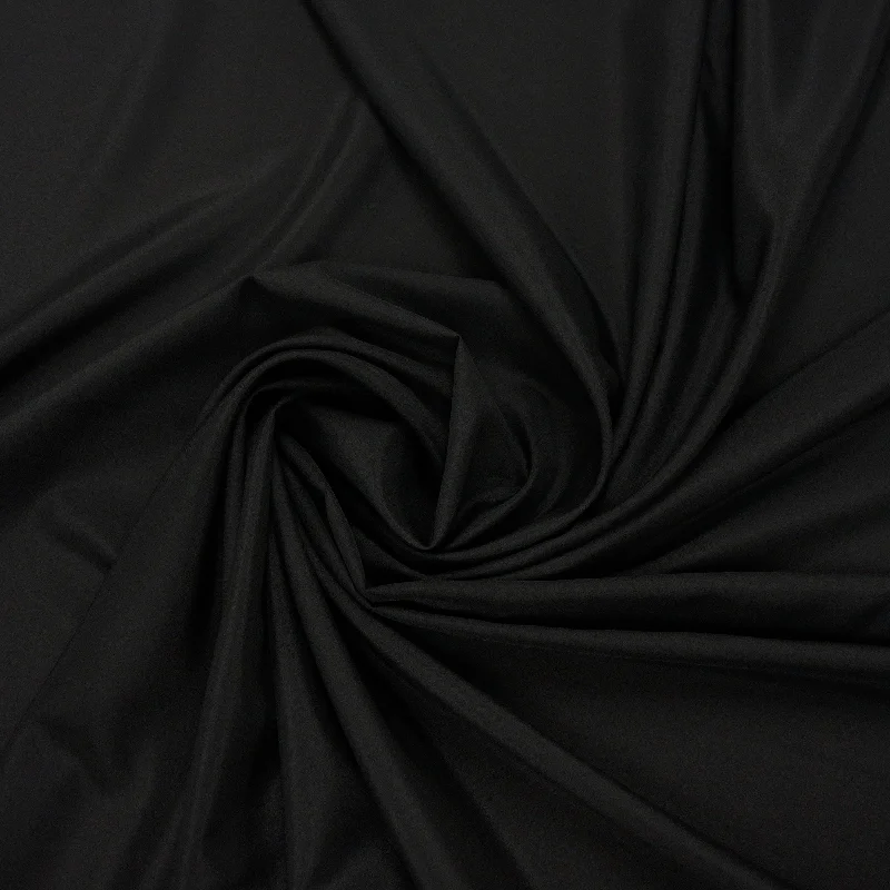 New Arrival Black Solid Polyester 60" Pongee Fabric