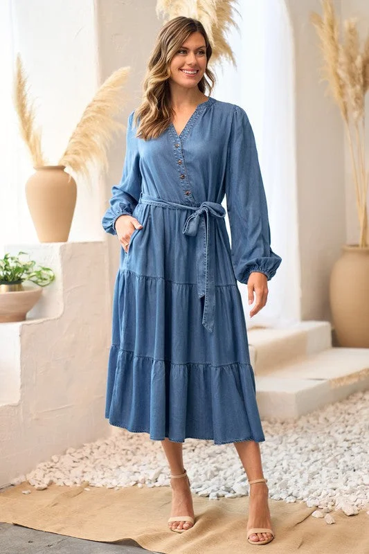 Warehouse Sale Vivian Denim Dress