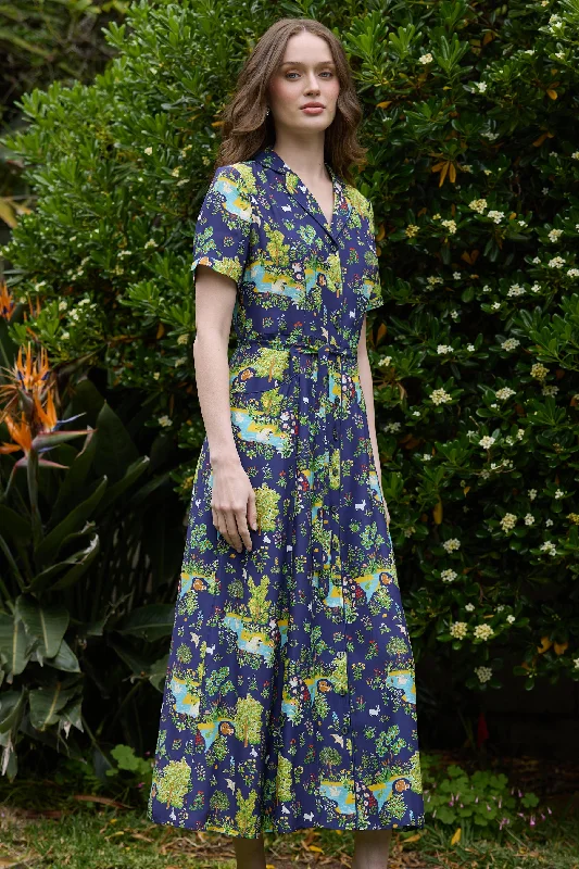 Extra Savings Silk Long Maria Dress