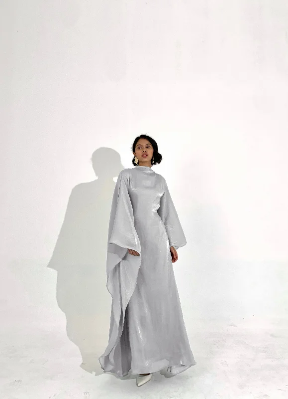 Blowout Deals Sheen Kaftan Dress in Gray | won’t be restocked