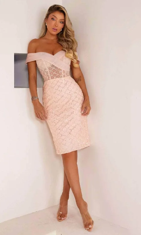 Great Bargains Terani Couture 241C2311 - Illusion Sheath Evening Dress