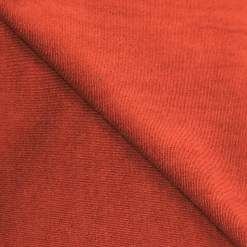 Overstock 2.60 YDS Cumin Orange Solid Cotton Loro Piana Fabric