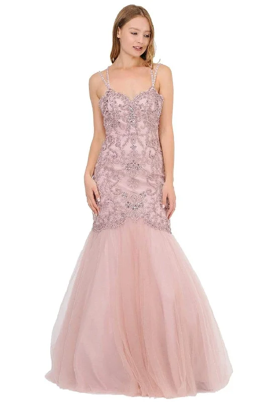 Special Savings Poly USA - 8352 Embellished Sweetheart Trumpet Gown