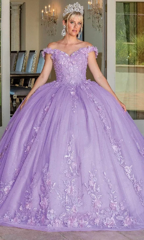 Midnight Madness Dancing Queen 1698 - Embellished Off-Shoulder Ballgown