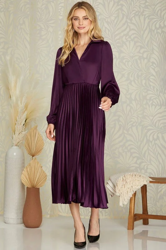Holiday Sale Hannah Satin Dress