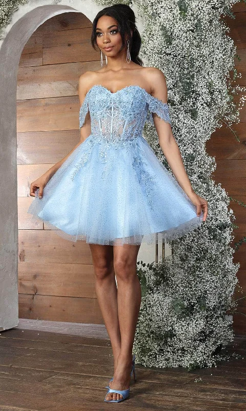 Limited Time Discount May Queen MQ2080 - Sheer Corset Cocktail Dress