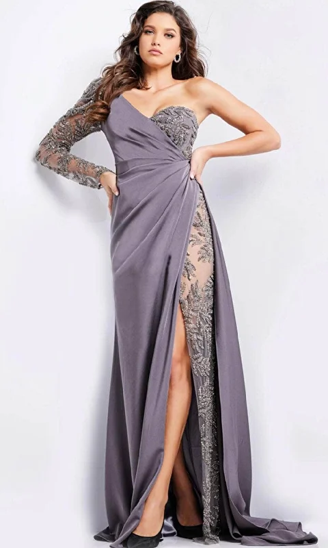 Price Drop Jovani 24593 - Beaded Sweetheart Neck Dress
