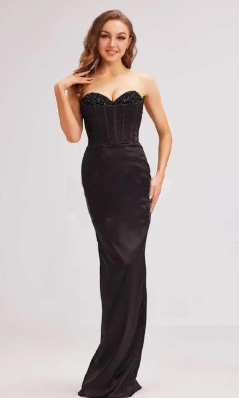 Limited Time Offer J'Adore Dresses J23011 - Beaded Strapless Corset Evening Gown