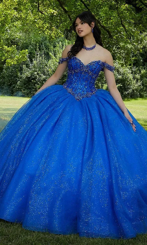 Steals and Deals Vizcaya by Mori Lee 89453 - Corset Bodice Jewel Beaded Ballgown