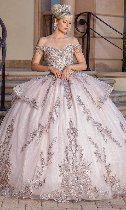 Clearance Event Dancing Queen 1696 - Off Shoulder Quinceanera Ballgown