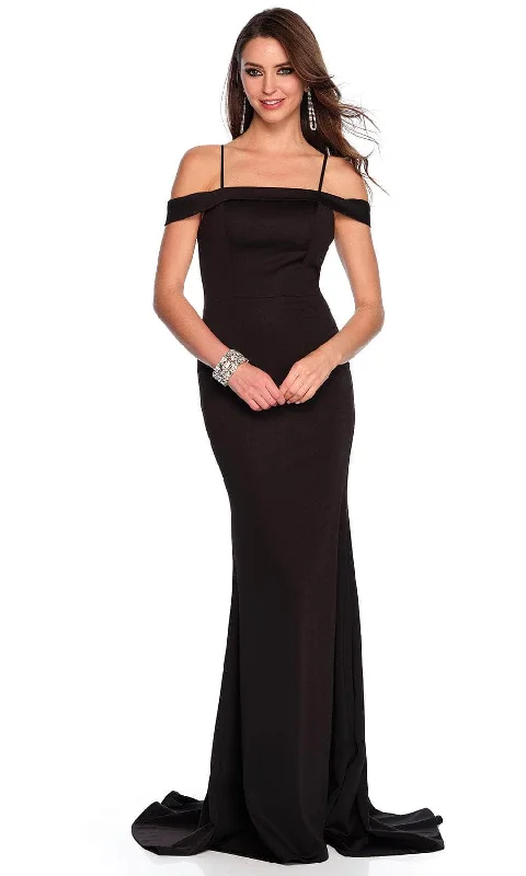 New Markdowns Dave & Johnny 11399 - Cold Shoulder Fitted Bodice Prom Gown