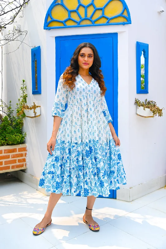 Special Price Blue flared dress