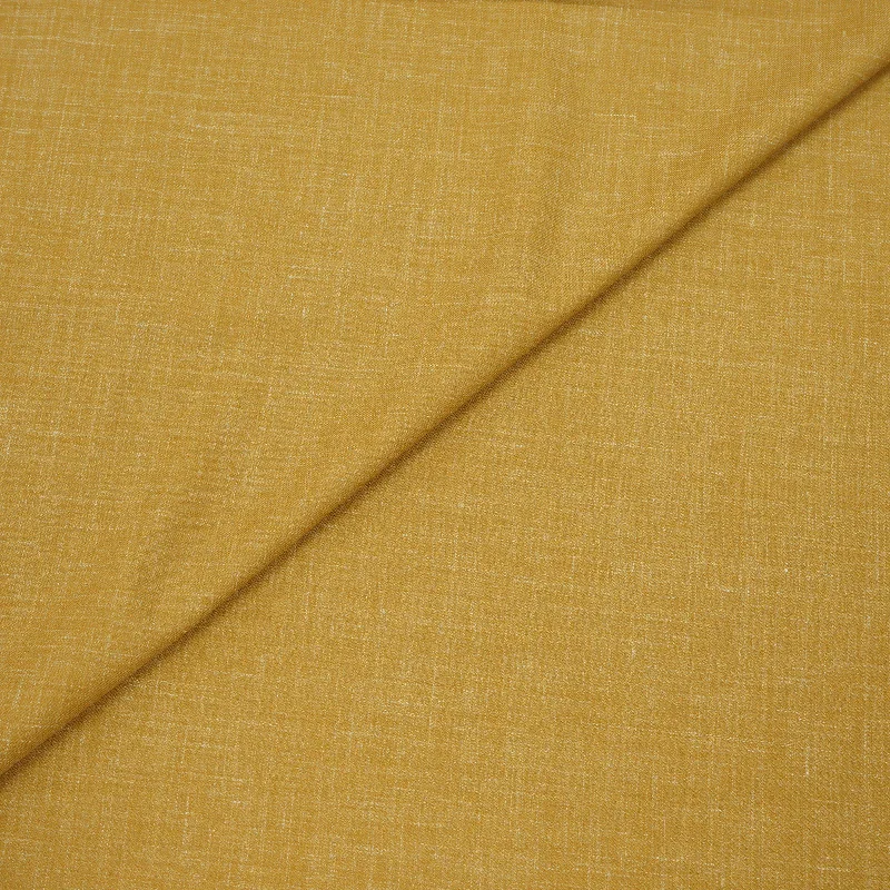 Can't Miss Yellow Mustard Plain Dormeuil Naturals Wool & Linen Fabric