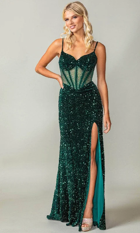 Limited Time Offer Dancing Queen 4360 - Sequin Sheath Prom Dress