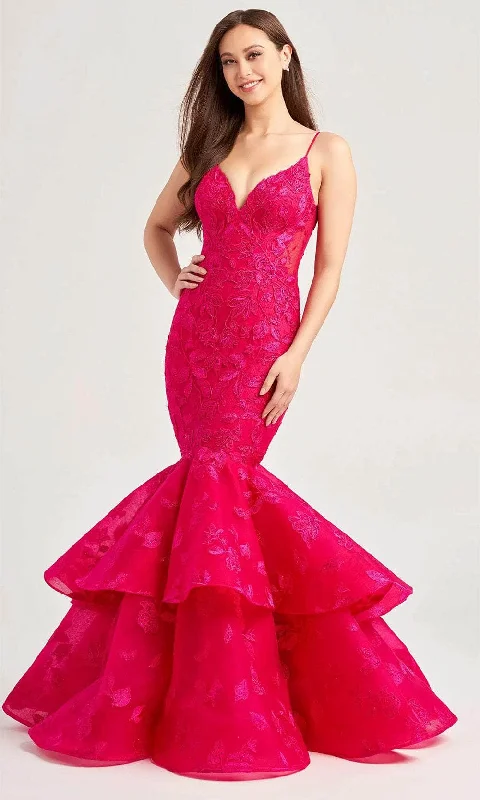 Blowout Sale Ellie Wilde EW35092 - V-Neck Mermaid Evening Dress