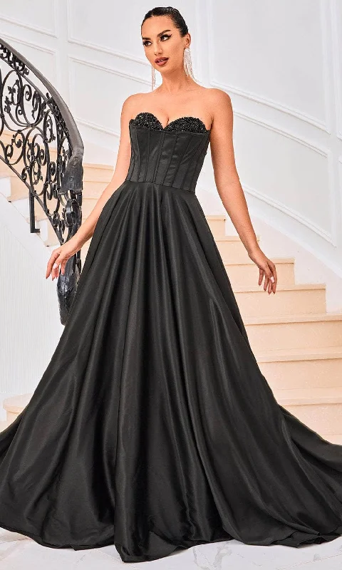 Seasonal Sale J'Adore Dresses J24006 - Bejeweled Peekaboo Prom Dress