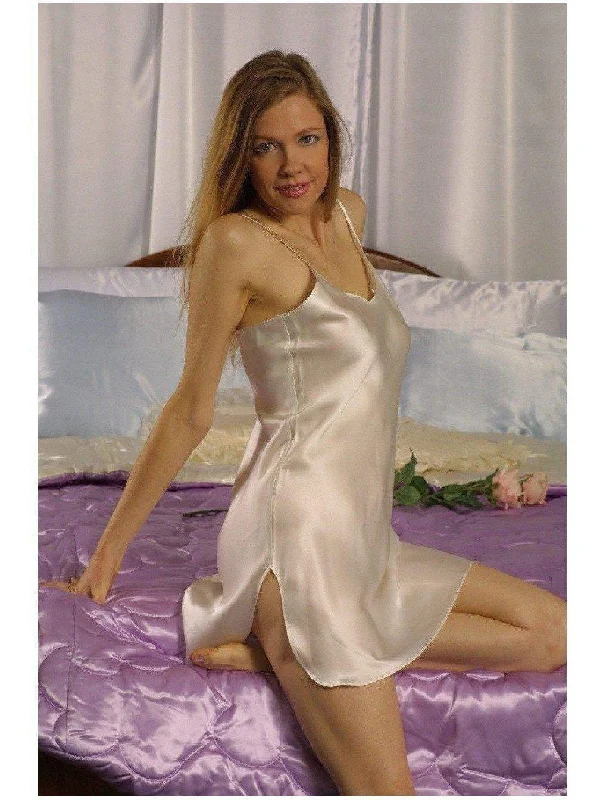 Blowout Deals IS-Style 222 Flirty Chemise of Lingerie Satin, Reg.60