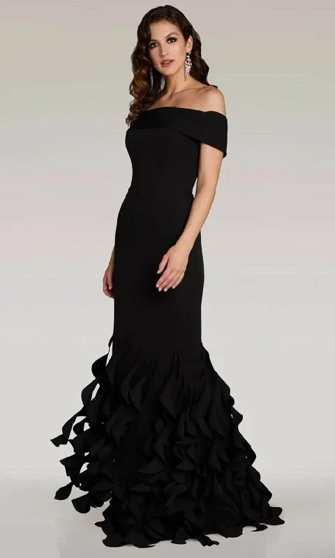 Friends and Family Sale Gia Franco 12365 - Ruffled Mermaid Evening Dress