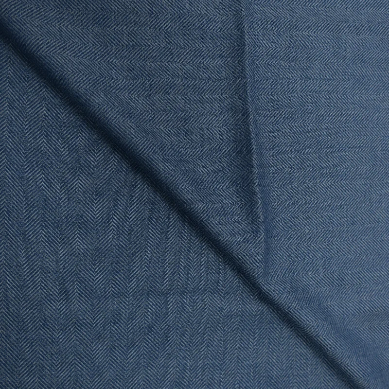 Value Deals 2 YDS Sky Blue Herringbone Cashmere and Silk Loro Piana Fabric