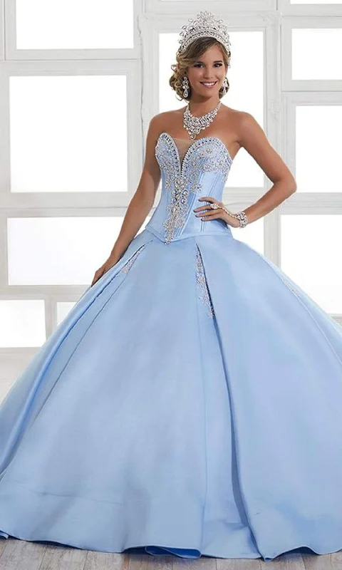 Flash Sale LA Glitter - 24029 Bejeweled Plunging Corset Bodice Ballgown